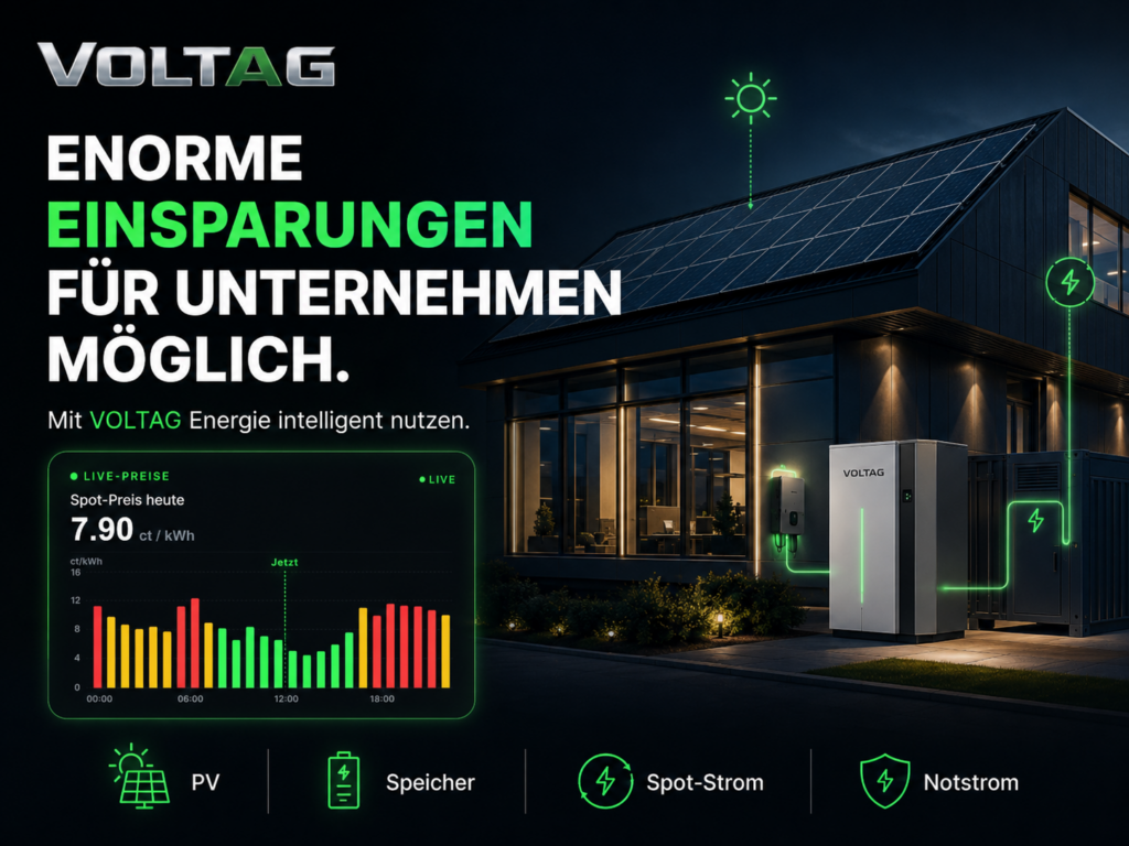 VOLTAG Stromkosten senken, Stromsparen für Unternehmen